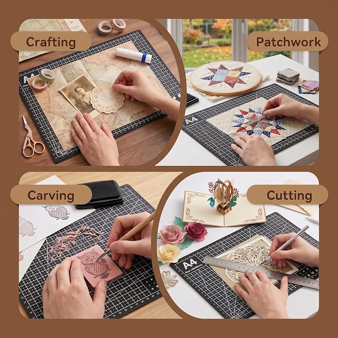 Professional A4 Self-Healing Cutting Mat, Non-Slip Craft Cutting Board - Image 5