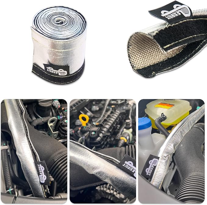 Heat Shroud Sleeve Aluminized Sleeving Express Aluminized Hose and Silver Hose - Image 3