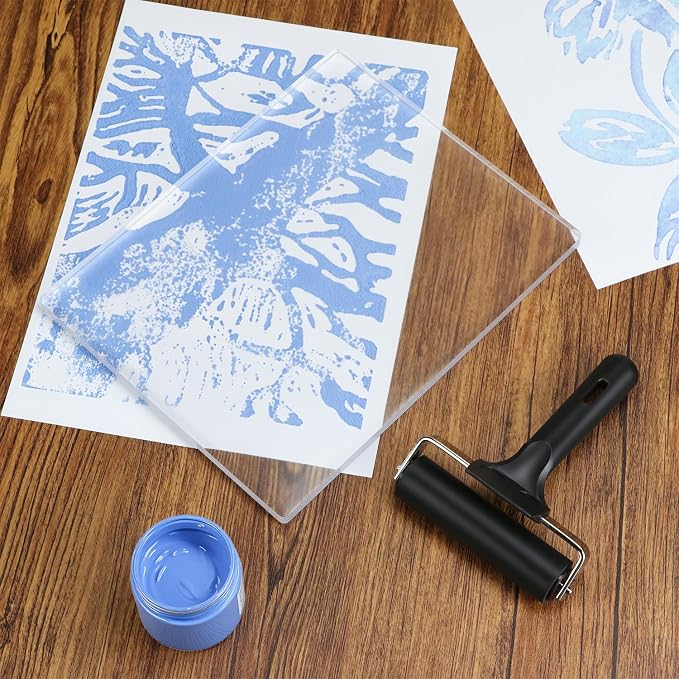 QWORK Monoprinting Print Plate, 6 Pack 8" X 10" Gel Plate, A4 Art Plate - Image 6