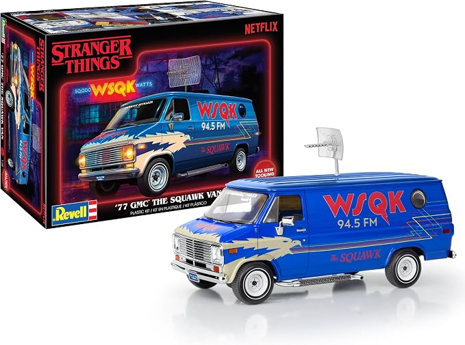 Revell 14578 Stranger Things ’77 GMC® The Squawk Van 1:25 Scale 69-Piece Skill by Revell