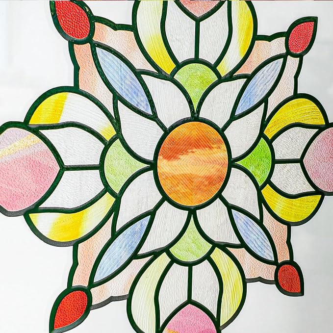 ADD.HERES Window Stickers, ‌Stained Glass Window Privacy Film, UV Blocking - Image 7