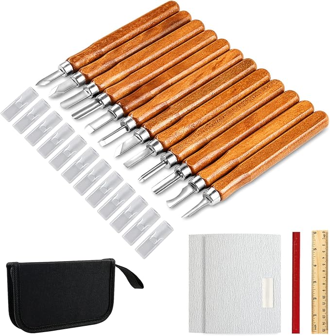 AUGSUN Wood Carving Knife Set by AUGSUN