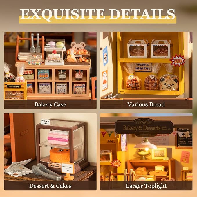 ROBOTIME Miniature House Kit DIY Mini Dollhouse - Image 2