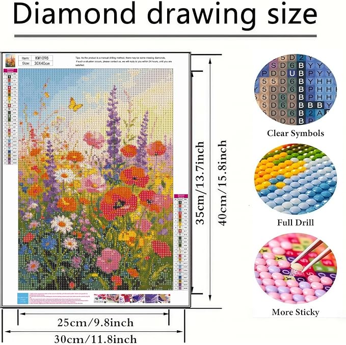 BYGFHLYW 5D Flower Diamond Painting Kits - Image 5