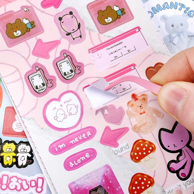 Tmtains 40 Sheets Kawaii Japanese Sticker Book - Image 6
