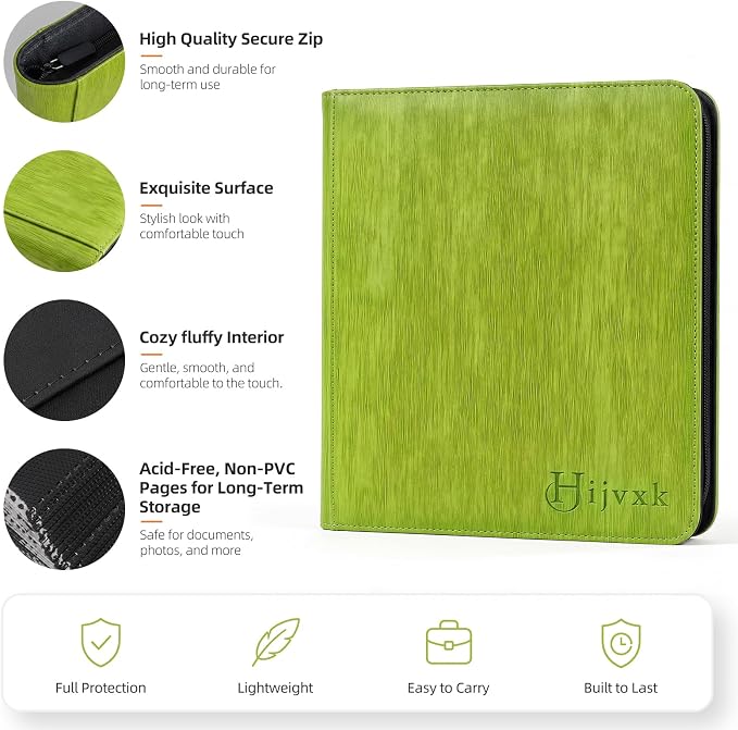 Card Binder 12 Pocket, Premium 720 Double Sided Pocket Collection Binder - Image 5