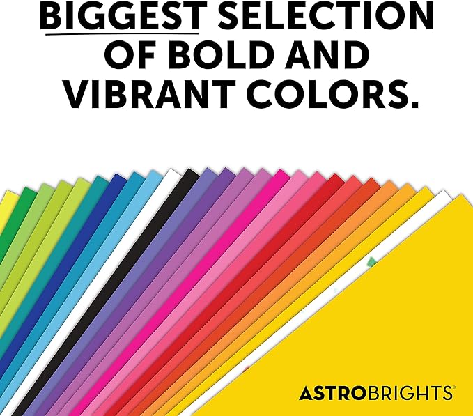 Neenah Paper Astrobrights Color Paper, 8.5” x 11”, 24 lb/89 gsm, Spectrum - Image 4