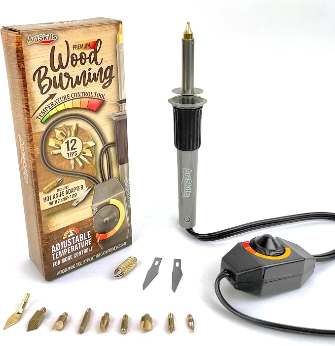 ArtSkills Wood Burning Tool Kit 16 Piece Adjustable Temp Wood Burning Pen | by ArtSkills