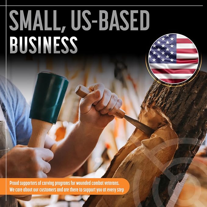 Precision Wood Carving Mallet 15oz - Image 2