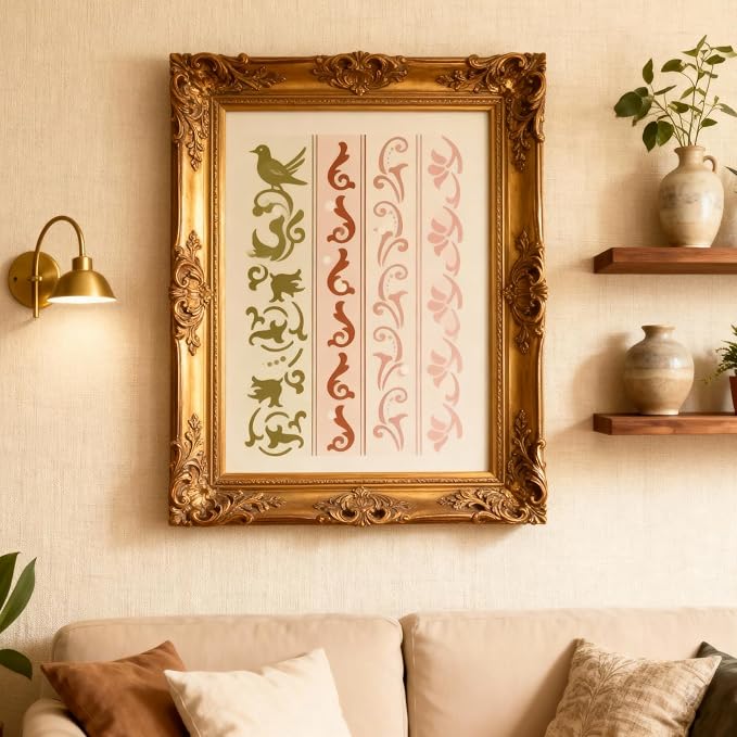 TIAMECH A4 Reusable Border Edge Corner Stencil - Image 5