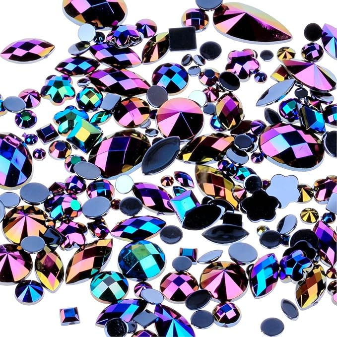 1400PCS Rainbow AB Colorful Gems Rhinestones Jewels by Unknown