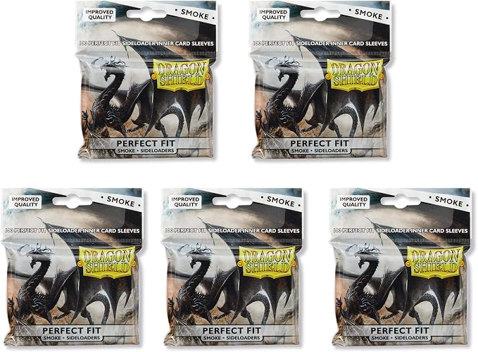 5 Packs Dragon Shield Inner Sleeve Sideloader Smoke Standard Size 100 ct Card - Image 2