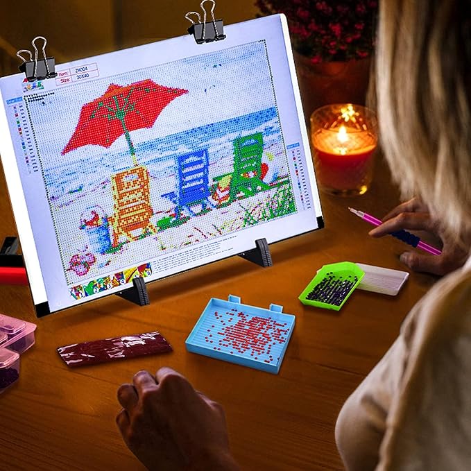 A3 LED Light Pad for Diamond Painting, Ratukall Diamond Art Light Board Kit - Image 2