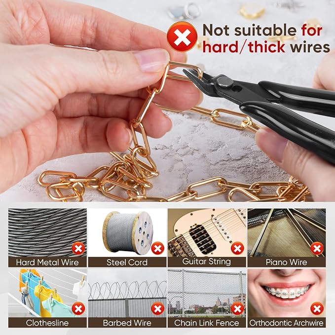5 Inch Flush Cutters, 10 Pack Micro Wire Cutters, Sharp Zip Tie Cutter - Image 7