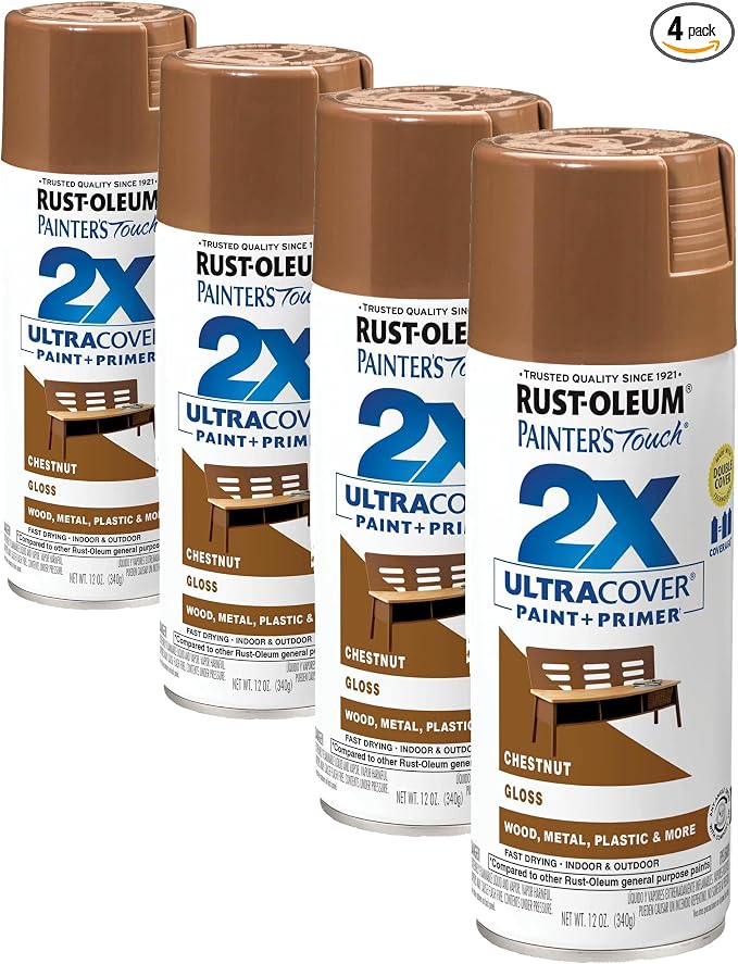 Rust-Oleum 249847 Painter's Touch 2X Ultra Cover Spray Paint, 12 oz, Gloss by Rust-Oleum