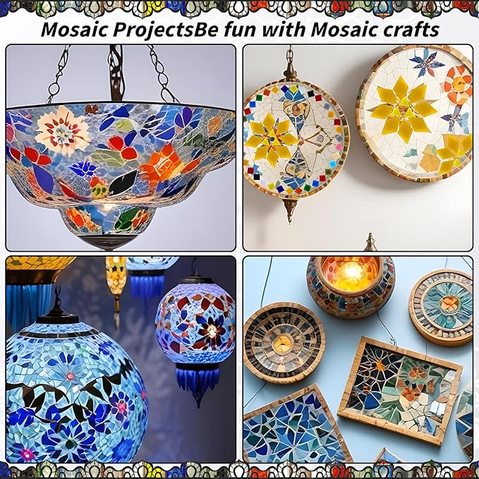 2400 Pcs Mosaic Tiles, Glass Mosaic Tiles - Image 4