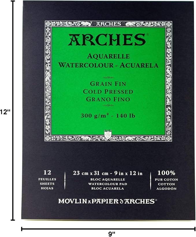 Arches Watercolor Paper Pad, 140 pound, Cold Press - Image 4