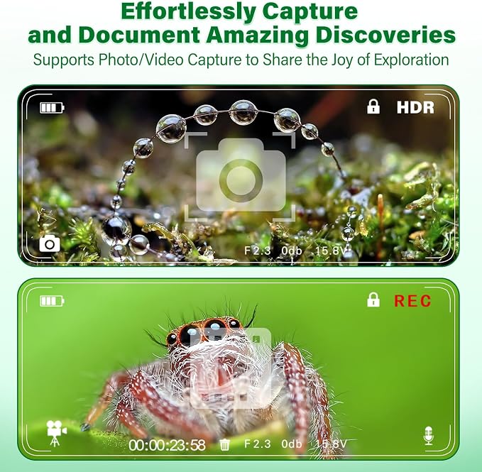 Microscope for Kids with Bug Catcher, 1080P HD Digital Handheld Portable Kids - Image 8