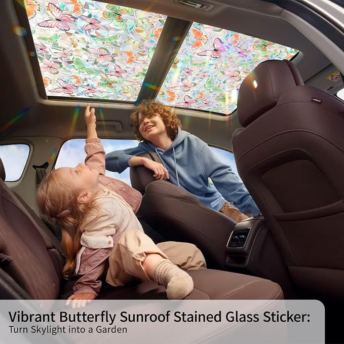 Bloss Butterfly Stain Glass Window Film - Image 4