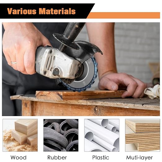 11PCS Wood Carving Disc Set for 4" or 4 1/2" Angle Grinder, Stump Tool Grinding - Image 6