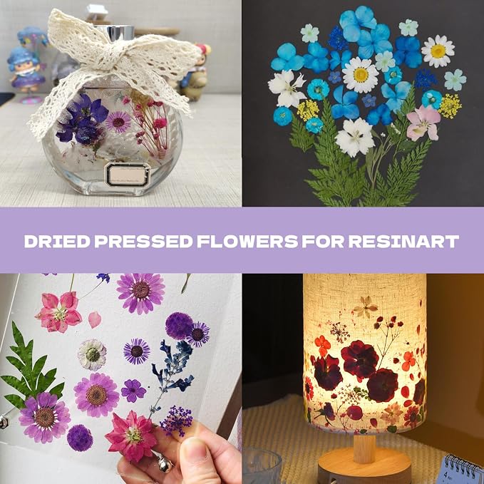 Dried Flowers for Resin | 120pcs Natural Flowers and Leaves Compressed - Image 4