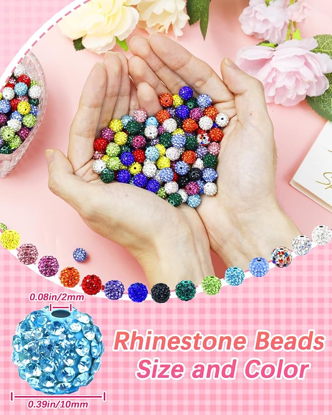 120PCS FIVEIZERO Purple Rhinestone Beads - Image 3