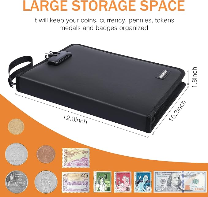 400-Pocket Fireproof Coin Book - Image 5