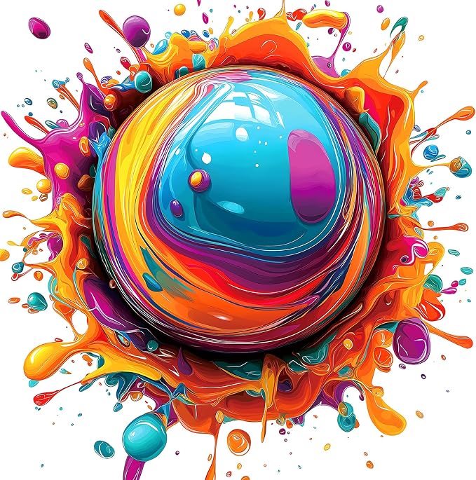 MINIWAN Abstract Art Paint Splash Puzzles by MINIWAN