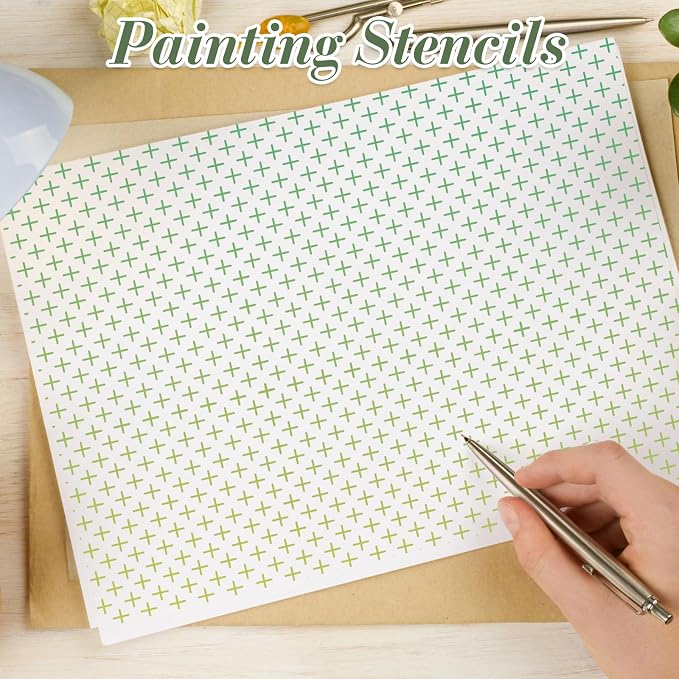 Texture Stencils for Crafts Reusable 16Pcs Stencils | DIY Art Painting Stencil - Image 6