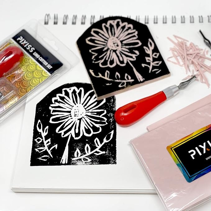 Rubber Block Stamp Carving Blocks Stamp Making Kit - Image 3
