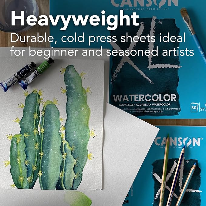 Canson XL Series Watercolor Textured Paper Pad - Image 3