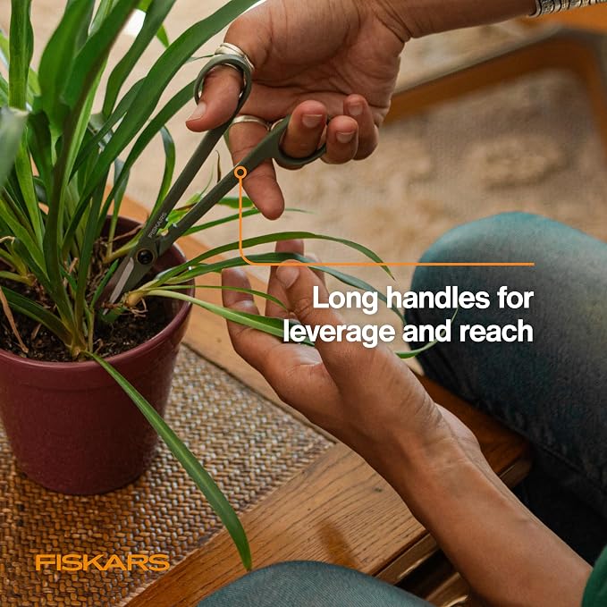 Fiskars Plant Detailer Snips & Holder, Precision Indoor Gardening Tool - Image 4
