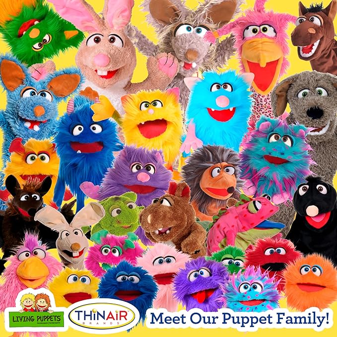 Living Puppets - Fred the 17-Inch Rabbit, Plush Hand Puppet - Image 6