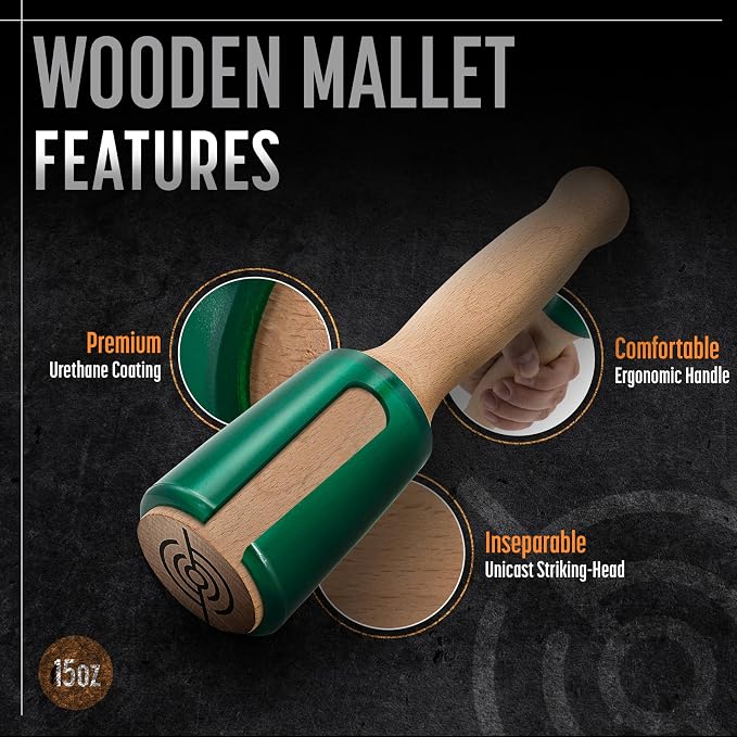 Precision Wood Carving Mallet 15oz - Image 5