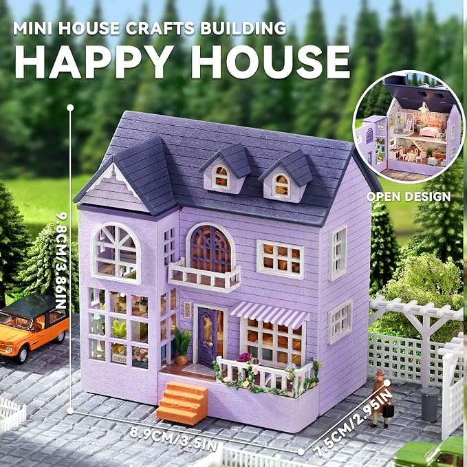Flever Dollhouse Miniature DIY House Kit Creative Room - Image 2