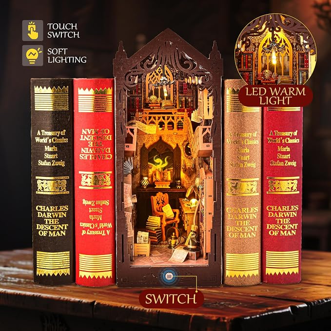 Book Nook DIY Miniature House Kit Adult Gift - Image 6