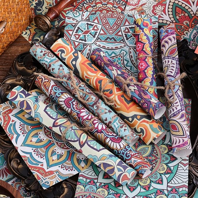 160 Sheets boho Mandala scrapbook paper Set, Journaling Scrapbooking Supplies - Image 5