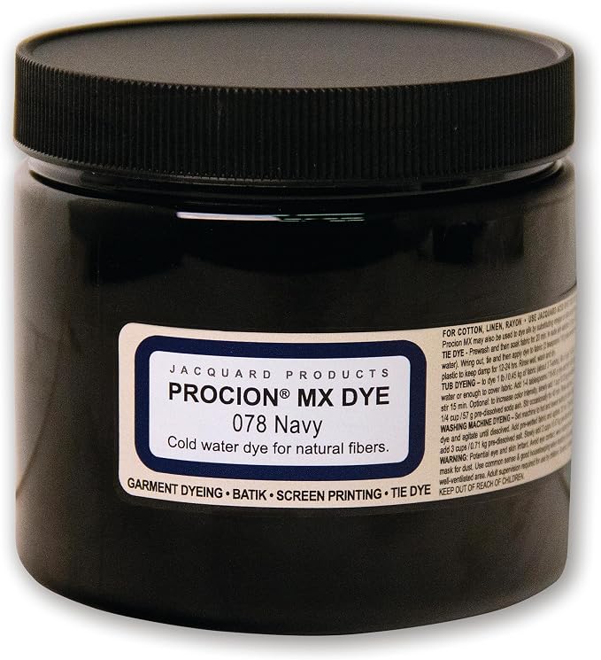 Jacquard Procion Tie Dye Powder Navy Blue 8oz Jar by Jacquard