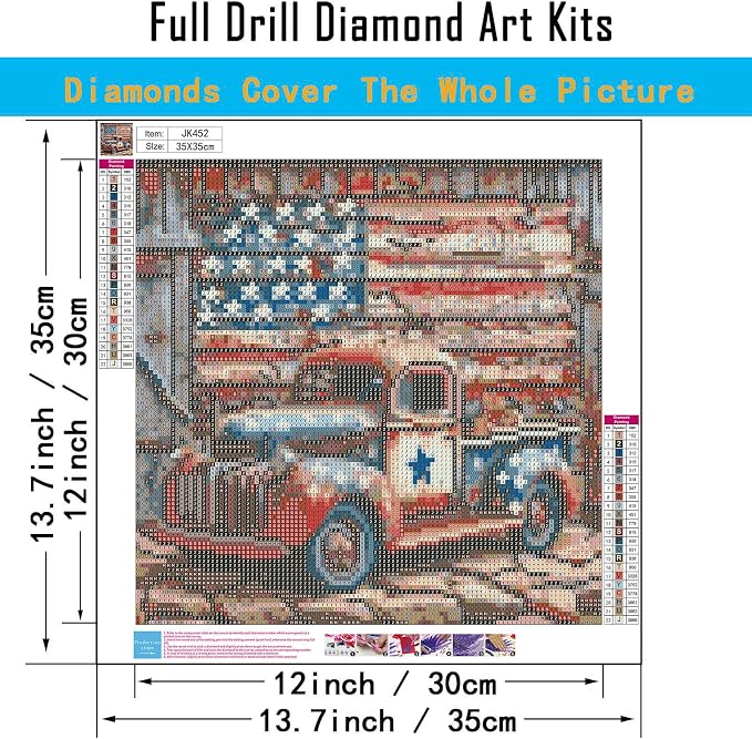CHWGLFGG 5D Truck Diamond Art Kits - Image 3