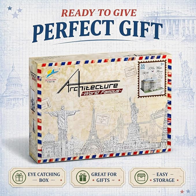 Liberty Imports The White House 3D Puzzle - Image 7