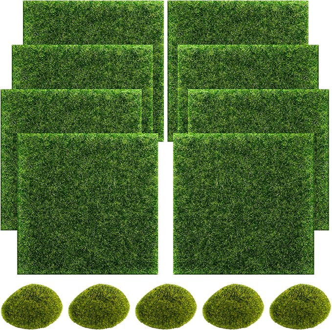 SNAIL GARDEN 13PCS Fairy Artificial Grass by SNAILGARDEN