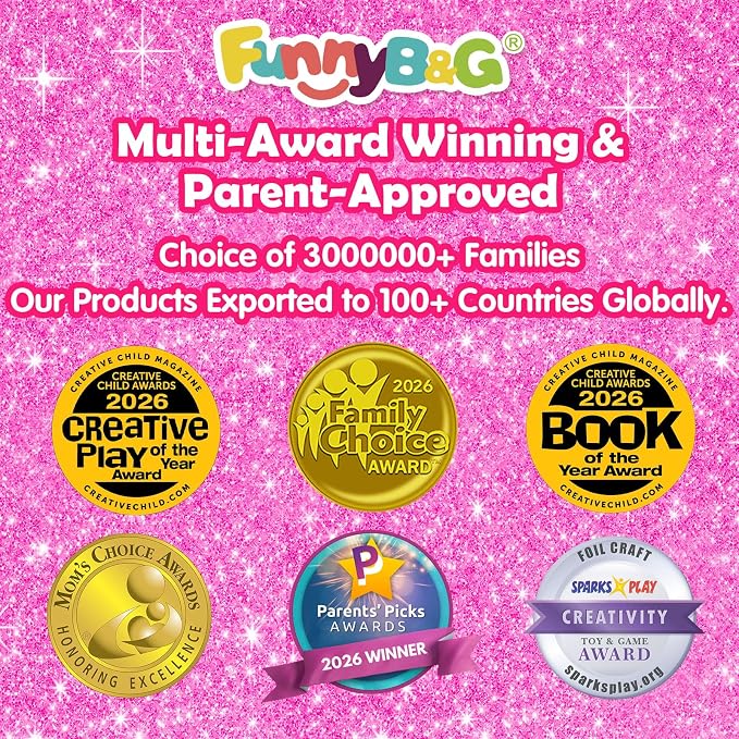 FUNNYB&G Foil Art Craft Kit for Girls 4-10 Years Old: Mess-Free & No-Glue - Image 8