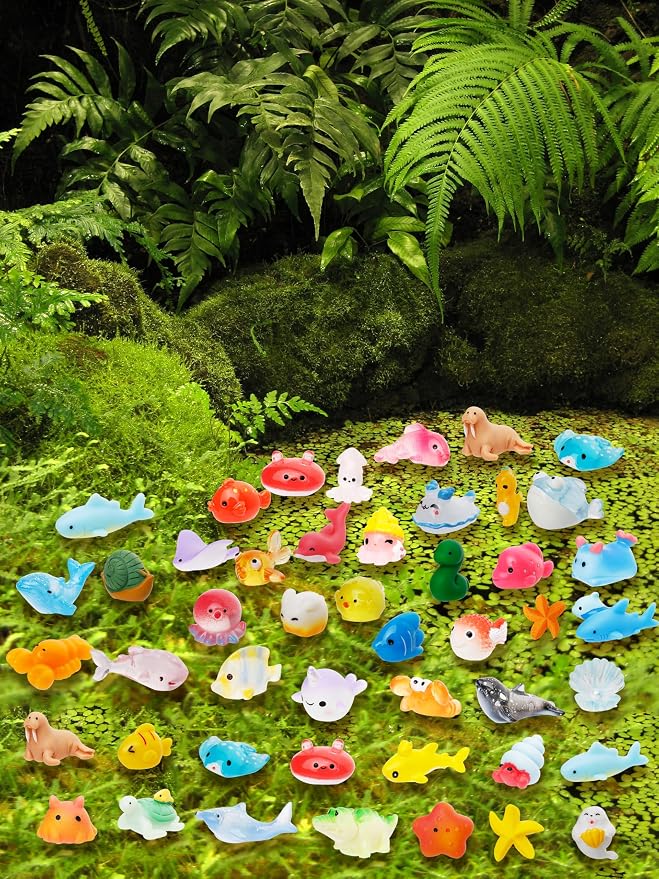 44 Pcs Mini Ocean Resin Animals 44 Styles Resin Animals Figurines Bulk - Image 6