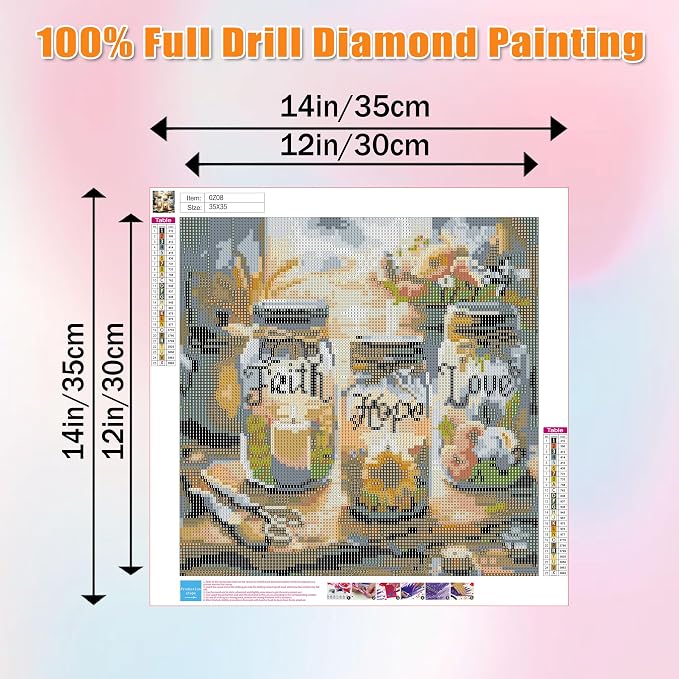 Faith Hope Love Square Diamond Painting Kits - Image 6