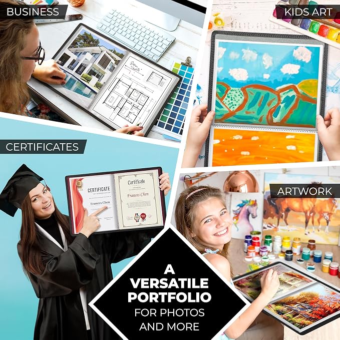 Dunwell Art Portfolio 8.5x11 Folder, Portfolio Binder - Image 7
