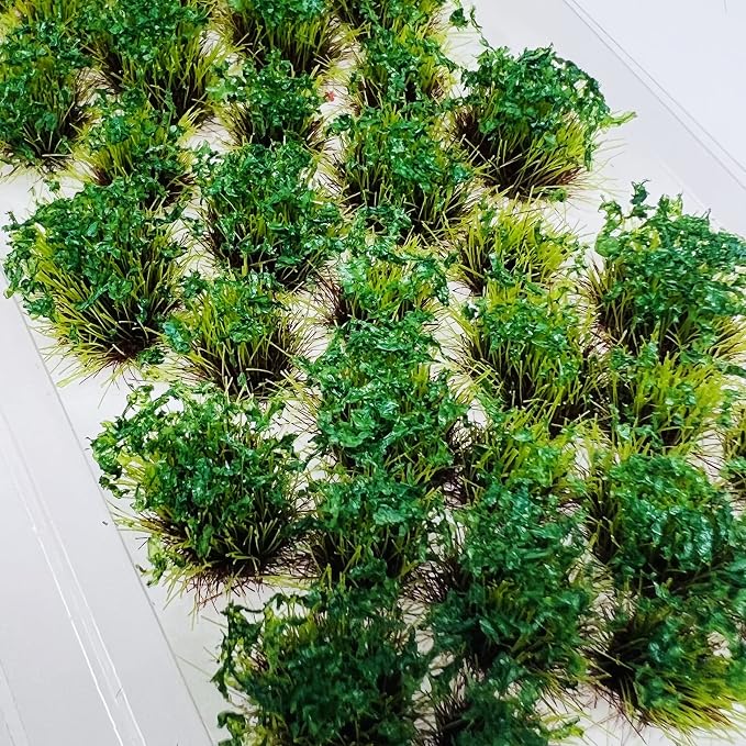 Woohome 70 PCS Flower Cluster Model 2 Color Static Grass Model Flower - Image 4
