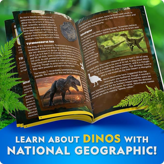 National Geographic Glow-in-The-Dark Dinosaur Skeleton Model Building Kit – - Image 6