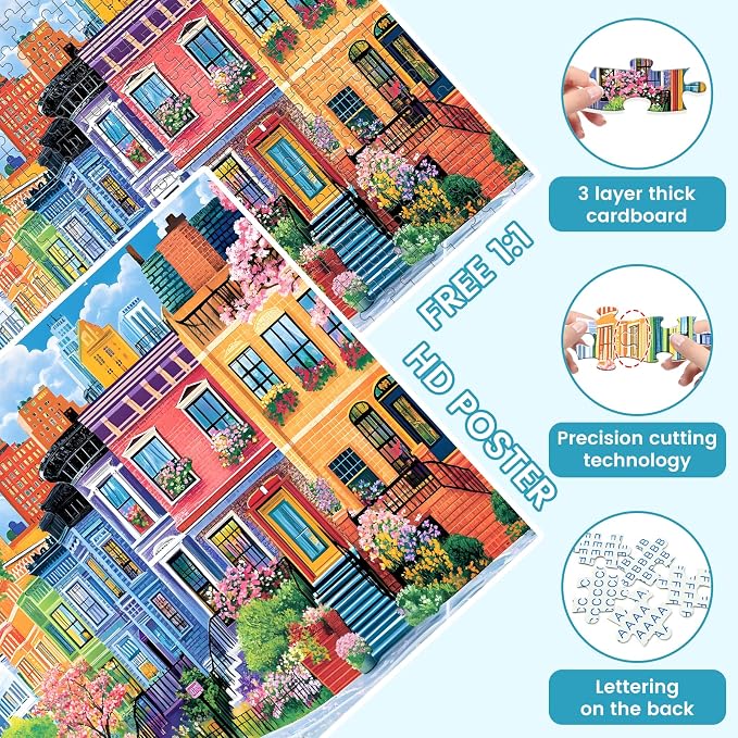 500 Pieces Puzzles for Adults, Spring Puzzle for Adults Elderly, Colorful - Image 4