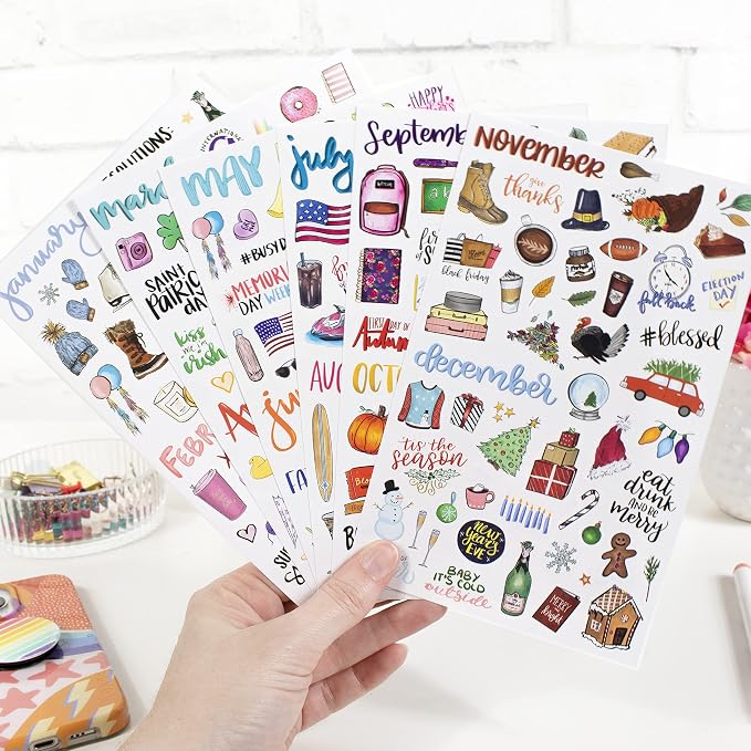 bloom daily planners Holiday Seasonal Planner Sticker Sheets - Image 6