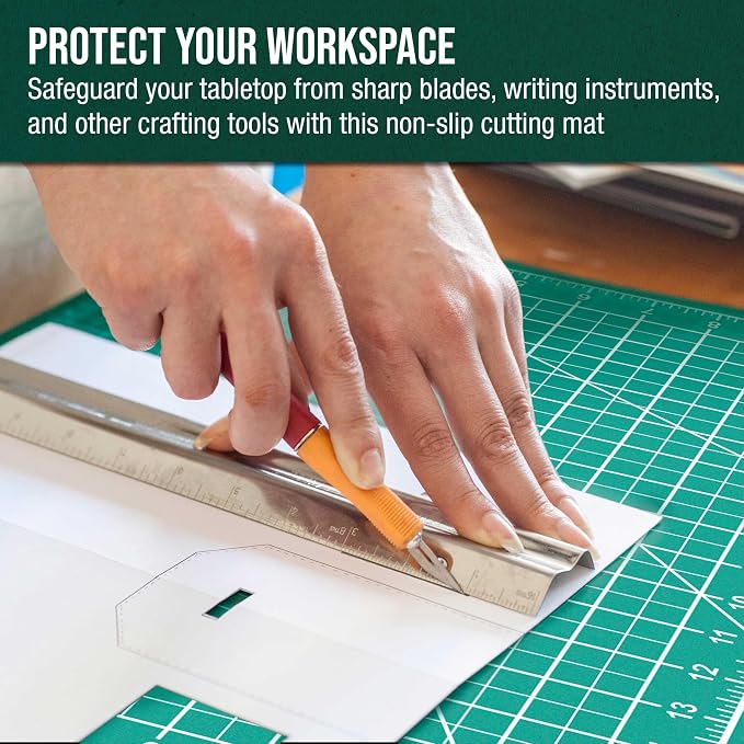 U.S. Art Supply 9" x 12" Self-Healing Cutting Mat 5-Ply - Image 6
